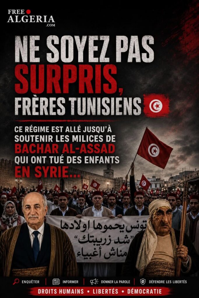 Ne soyez pas surpris, chers frères tunisiens